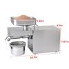 Peanut/Olive Oil Maker Use Sesame/Almond/Walnut Household Oil Presser 304 Stainless Steel Oil Press Machine