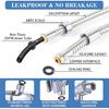 Expandable Shower Hose, 69 Inches Extra Long for Bathing & Toilet Cleaning, Leakproof Flexible Hose Extension with Adjustable Holder