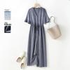 IHIMI Stylish Linen-Feel Relaxed Jumpsuit