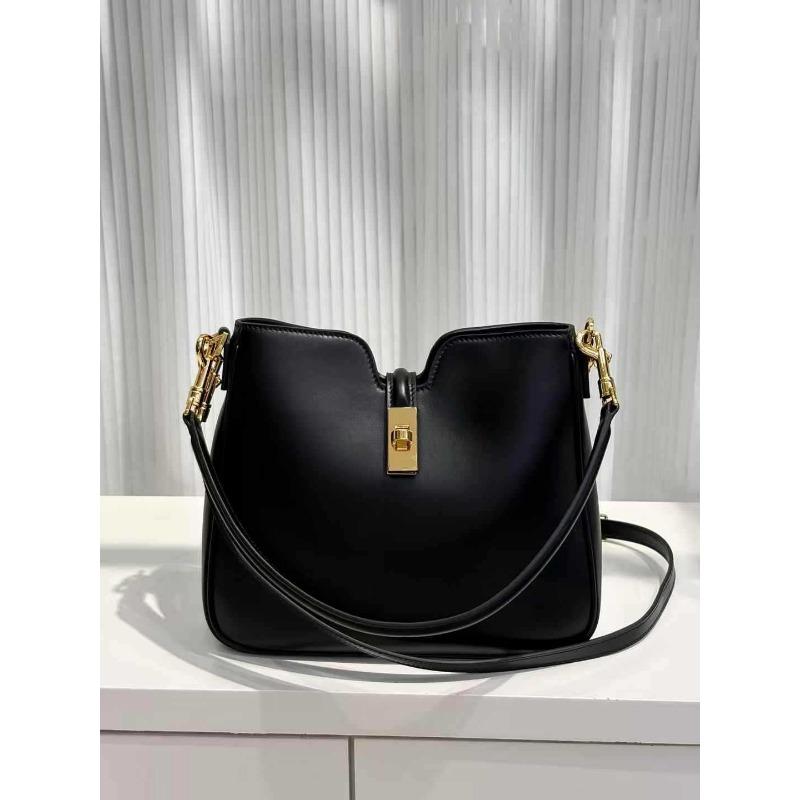 

Новая сумка-замок, наплечная сумка, сумка через плечо, модная универсальная сумка под мышкой, женская сумка большой вместимости 36*29.5*7cm чёрный