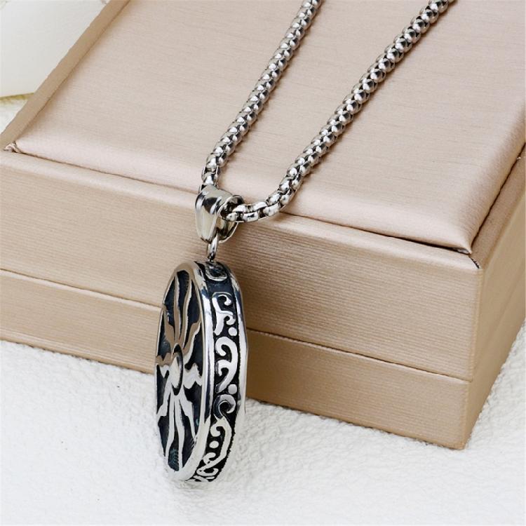 Dark Aesthetic Sun Pendant Necklace Stainless Steel Gothic Chain Jewelry Party Wear Everyday Fashion Statement Necklaces