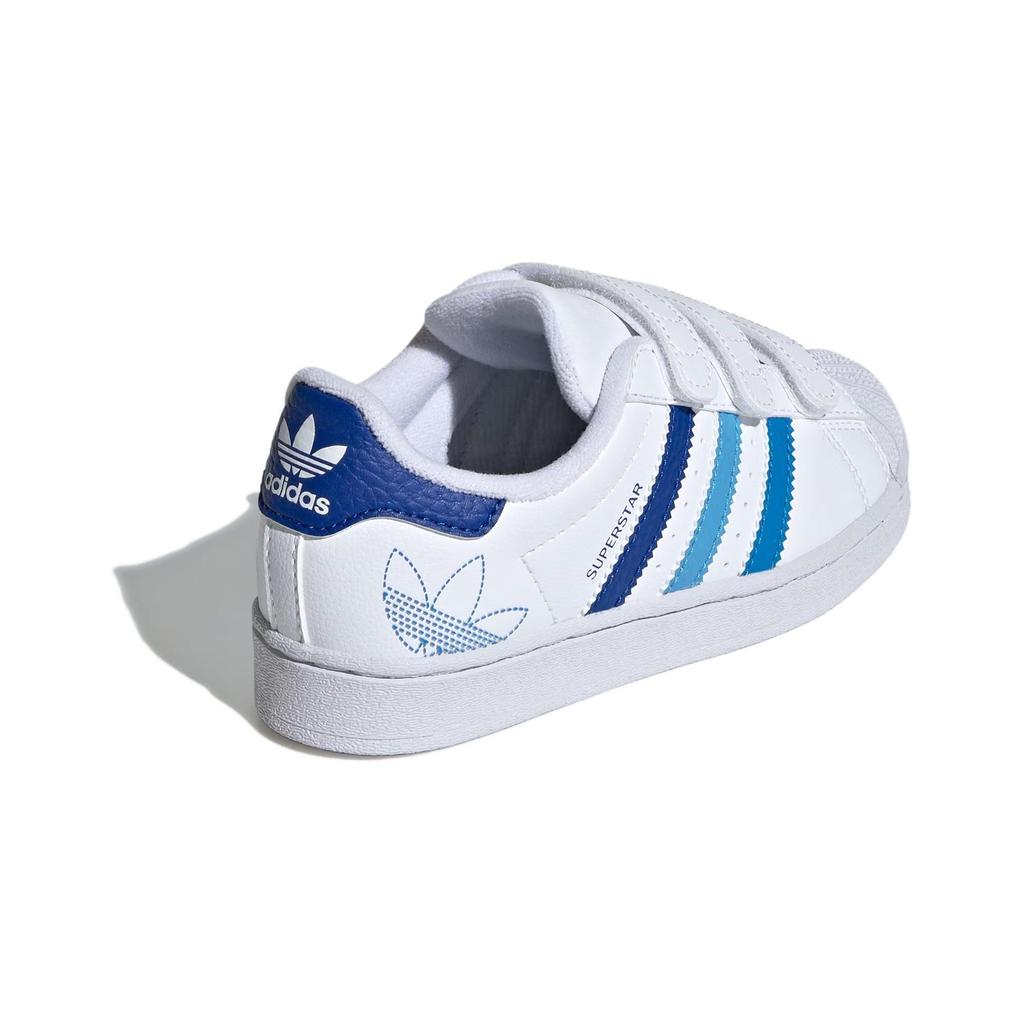 Adidas Superstar CF C White Royal Blue Burst Kids Sneakers Cloud-White Semi-Blue-Burst IF3577