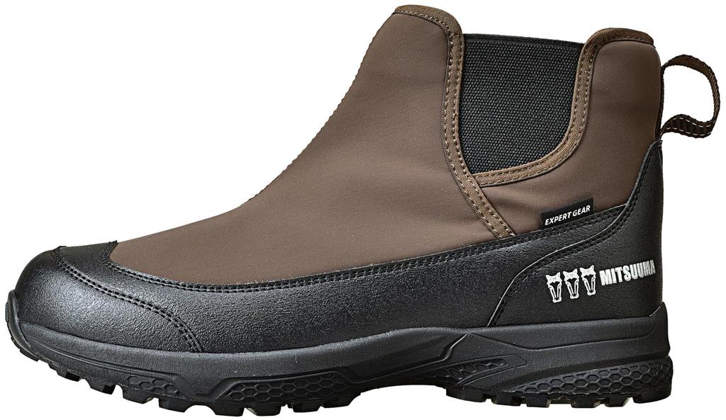 Mitsuuma Snow Boa Boa Boots, Lightweight, Cold-Weather, Lining, Non-Slip, Side-Gore Boots, 4cm, Waterproof, Fashionable, Cold-Weather Lining, Non-Slip