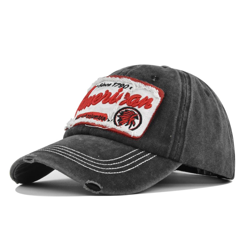 Baseball Retro Cap Printed Duckbill Cap Sticker Embroidered Threedimensional