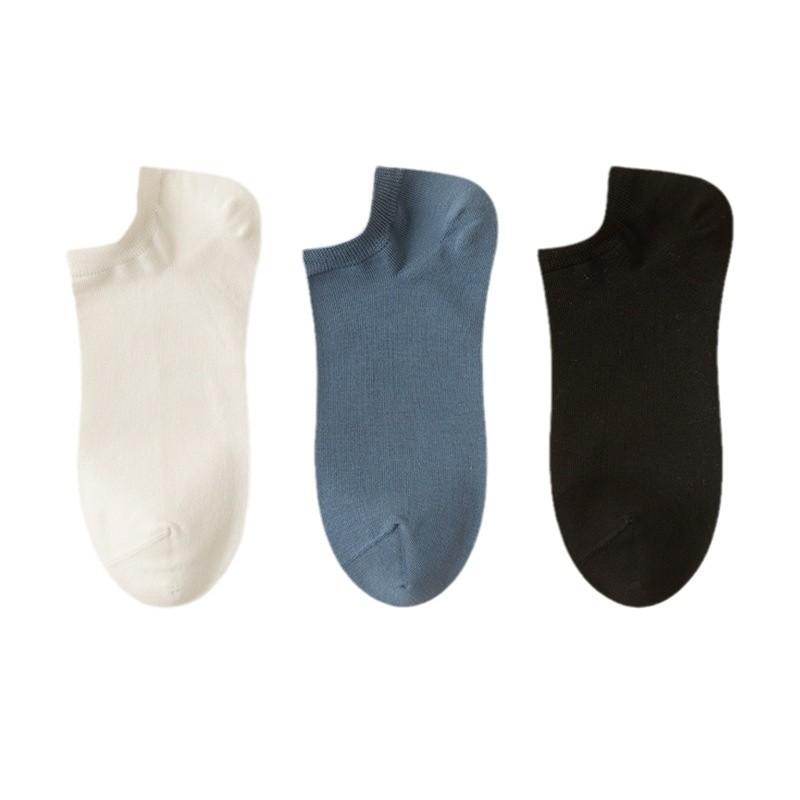 Men's Summer Thin Sports Deodorant Breathable Sweat Suction Shallow Mouth Student Boat Socks