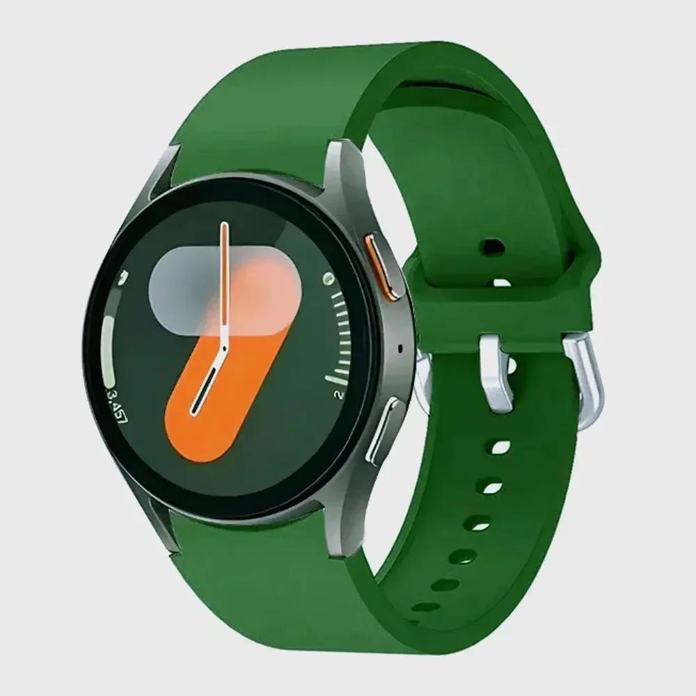 20mm Silicone Strap For Samsung Galaxy Watch 7/6/5/4 44mm 40mm Watchband For Galaxy Watch 6 4 Classic 43mm/47mm 42mm/46mm Band