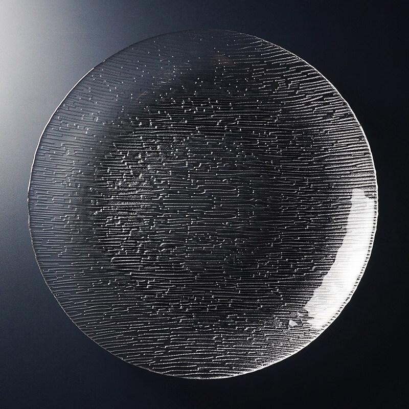Japanese Style Round Glass Plate