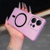Frosted Semi Clear Magnetic Phone Case for OPPO Reno15 5G Soft TPU Shockproof Cover
