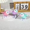 Yousheng Wind-up Jumping Animal Toy Cow Squirrel Dinosaur Rabbit Penguin Chick Monkey Bird Walking Toy Toddlers Educational Interactive Clockwork