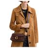 Coach Tabby 26 Brand Logo Detachable Shoulder Strap Design Leather Handbag Crossbody Shoulder Bag Medium Women Handbag Brass Maple CCX04-B4MPL