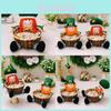 Festive St. Patricks Day Green Leaf Tabletop Decorative Candy Basket For Kids