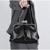 Luxury Design Clip Bag Fashion Largecapacity Frame Handbag Spacious Carryall Women Versatile Shoulder Vintage Shell Clutch Purse