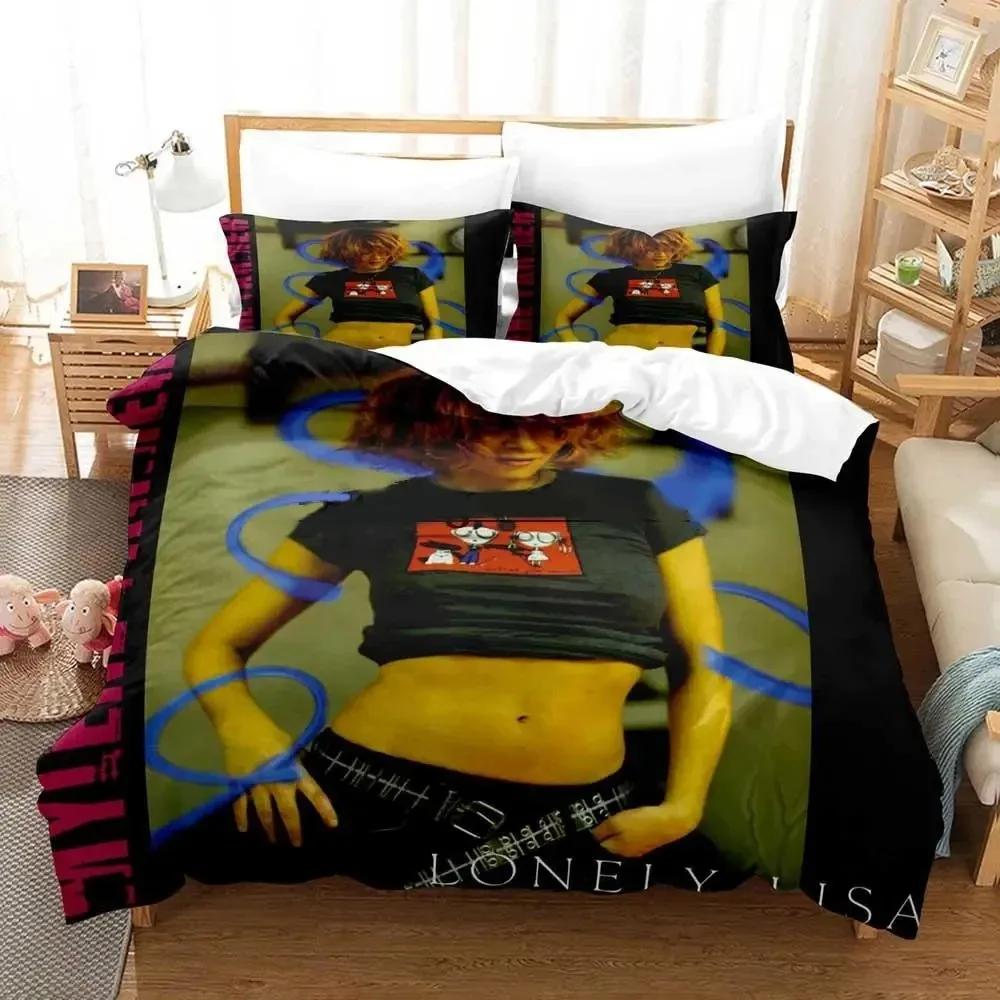 

Single Mylene Farmer Beding Set For Bedrom Soft Modern Bedspreads Comefortable Children Kids Soft Duvet Cover Comfortable Quilt Cover And Pilowcase 135*200cm Eu-Single