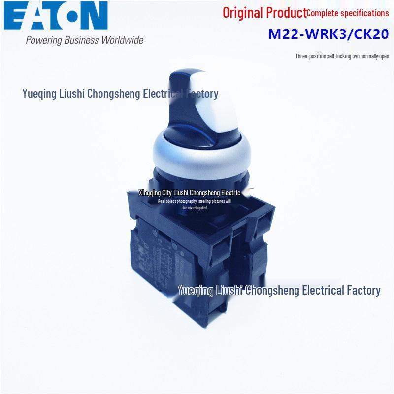 Eaton Moeller M22-WRK3/CK20 3-Position Self-Locking Knob Switch 2NO