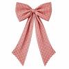 Multi-Purpose Fabric Bow Wall Decor Plaid Bow Large Fabric Bow  Wedding Photo Booth