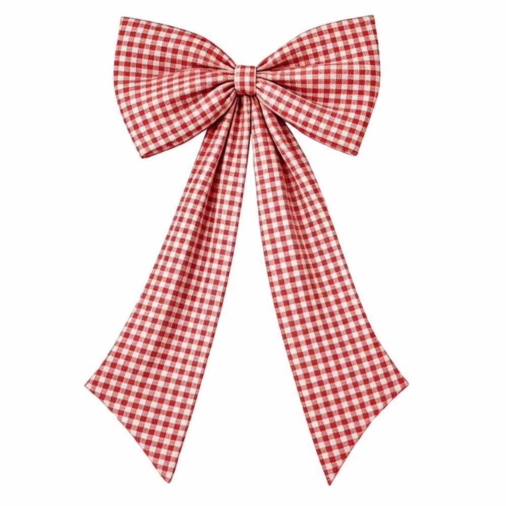 Multi-Purpose Fabric Bow Wall Decor Plaid Bow Large Fabric Bow Wedding Photo Booth