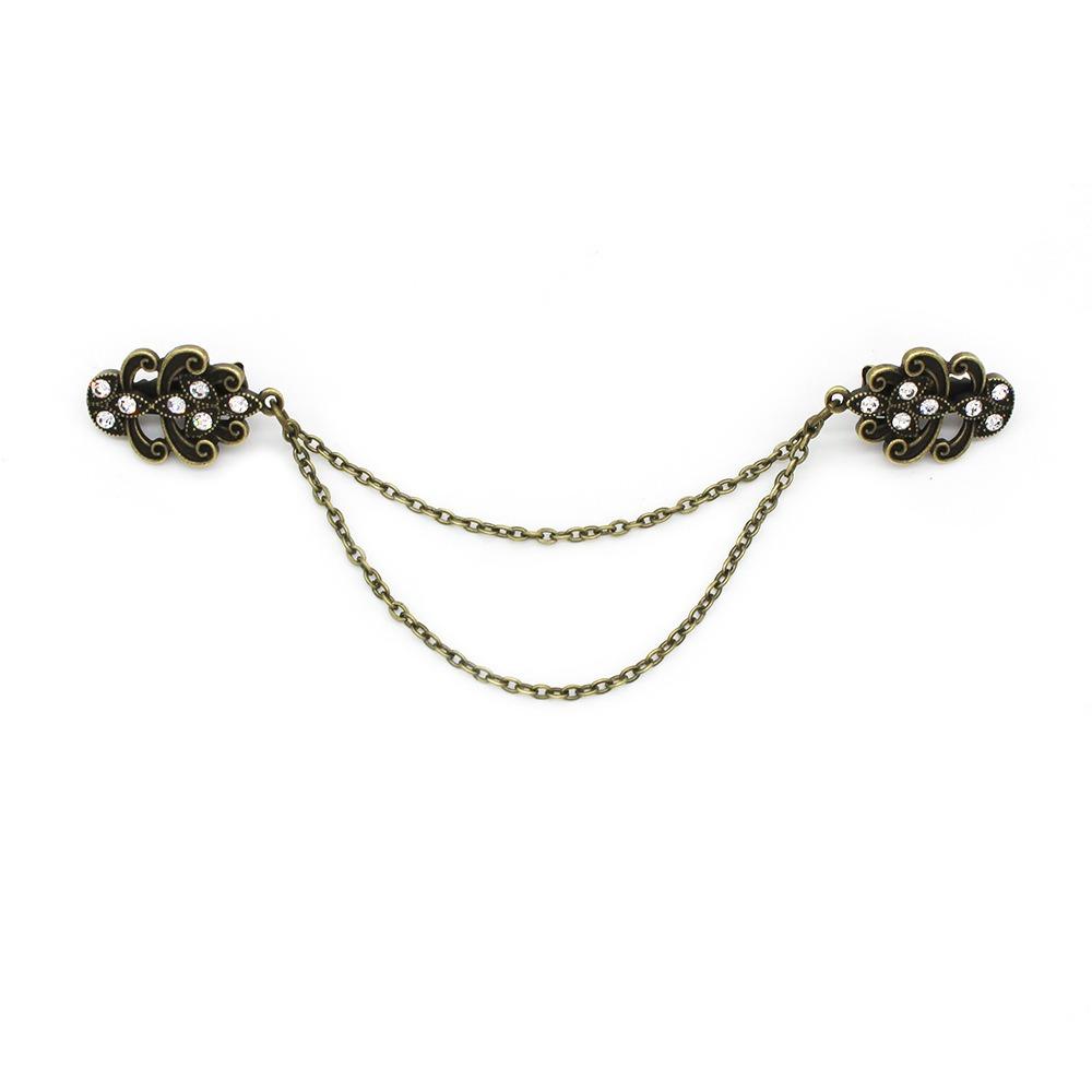 1 Piece Alloy Shawl Clips Decorative Cardigan Clips Vintage Scarf Brooch Pin For Shawl
