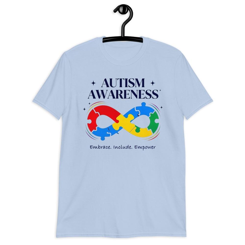 Autism Awareness Shirt  Infinity Puzzle Embrace Include Empower Tee S