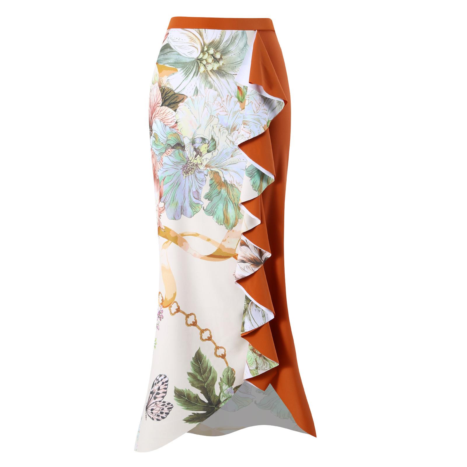 

Новый сексуальный цельный купальник женский ретро купальник на одно плечо шифоновая пляжная юбка купальник комплект XL