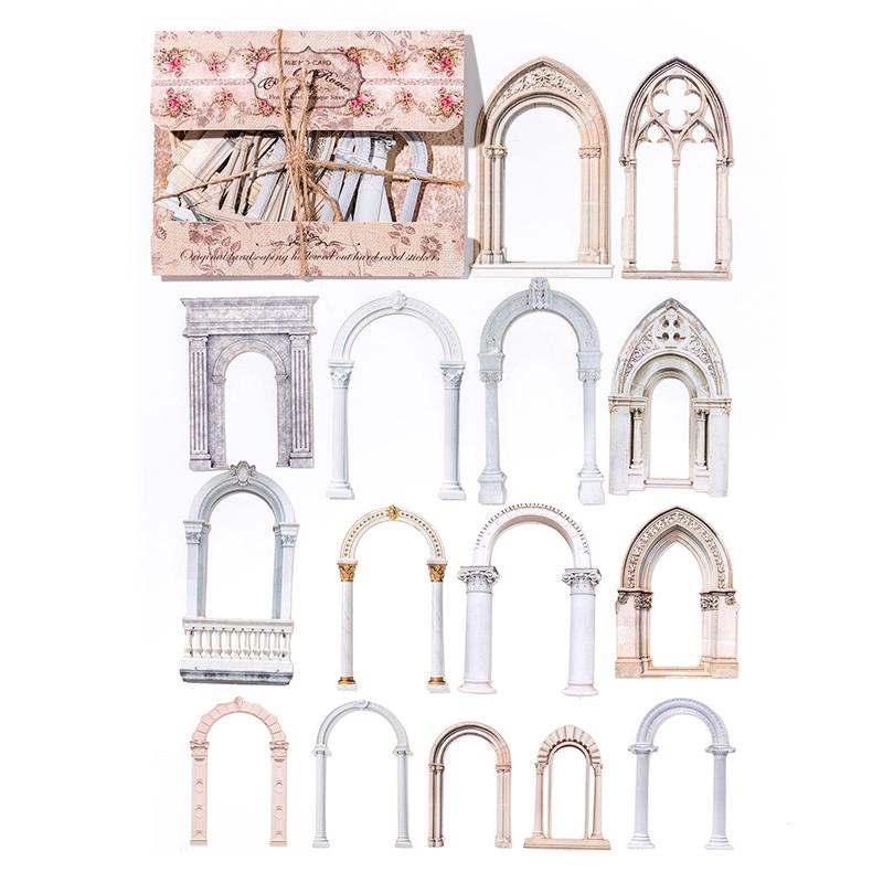 30 pcs/pack Stickers Laser hollowing out 3D Sticker DIY Decorative Scrapbook Material Collage Sticker Journal Stationery Supplie
