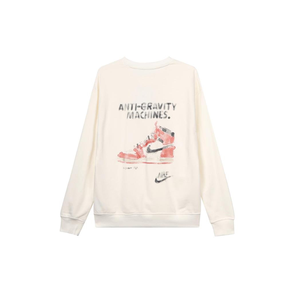 Jordan MJ FLC CREW GCEL Sweatshirts Men's White Crew Neck Moderate Regular HF1118-133