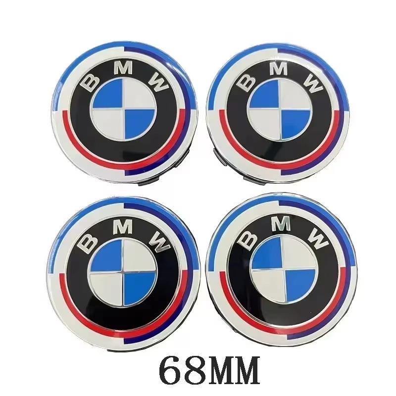 UIDM1 4Pcs 56/68mm Car Wheel Center Hub Cap Caps Emblem Logo For BMW X1 X3 X5 E90 E46 E60 F10 F30 F20 G20 E39 E92 G30 E87 E36 F11 E91