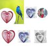 Reflective Bird Deterrent Heart Shaped Wind Spinner Outdoor Bird Repellent Garden Decor for Patio Yard