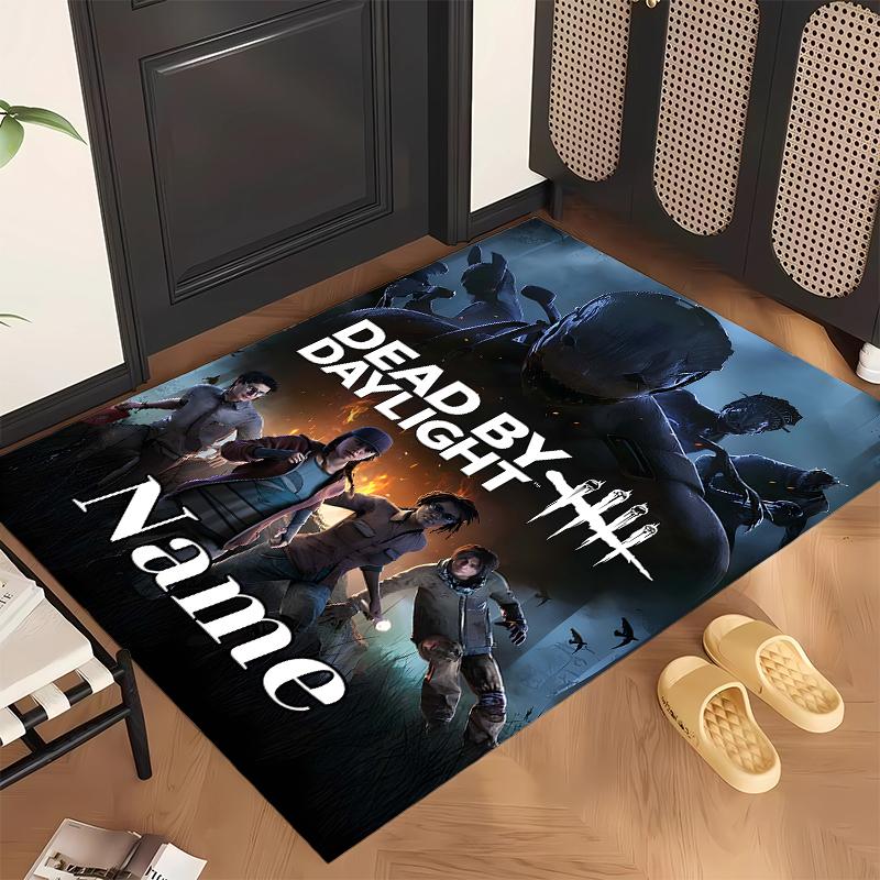 Dead by Daylight  (1) Personalized Name Office Carpet Stylish Decor for Living Room Bedroom Kitchen
