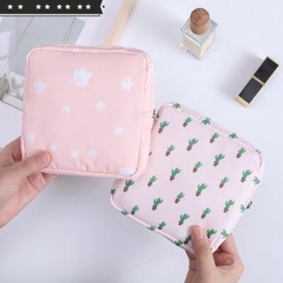 Mini sac portefeuille pour serviettes hygiéniques, sac de rangement tendance pour cartes, rouge à lèvres, cosmétiques, voyage, pièces de monnaie