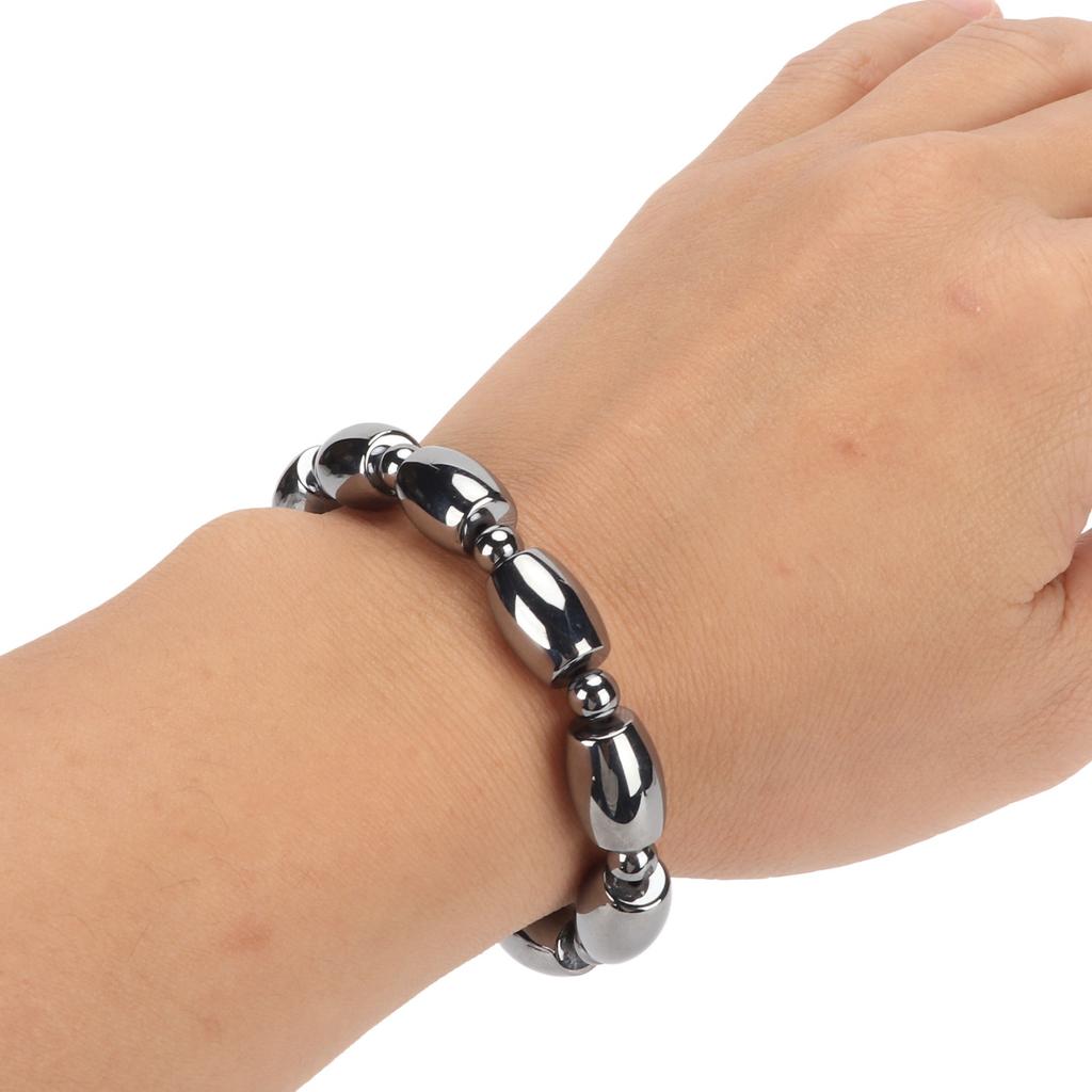 Terahertz Bracelet Relieve Fatigue Promote Circulation Bucket Round Shapes Beads Chain for Women Men