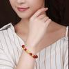 Women Feng Shui Pixiu Attract Wealth Wristband Bracelets Obsidian Stone Beads Good Luck Bangle