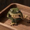 Artistic Toad Beaded Accessory Frog Coin Purse DIY Kit, Craft Decorative Handbag Charm Pendant Cute Keychain Pouch, Handmade Kiss Lock for Women Girls