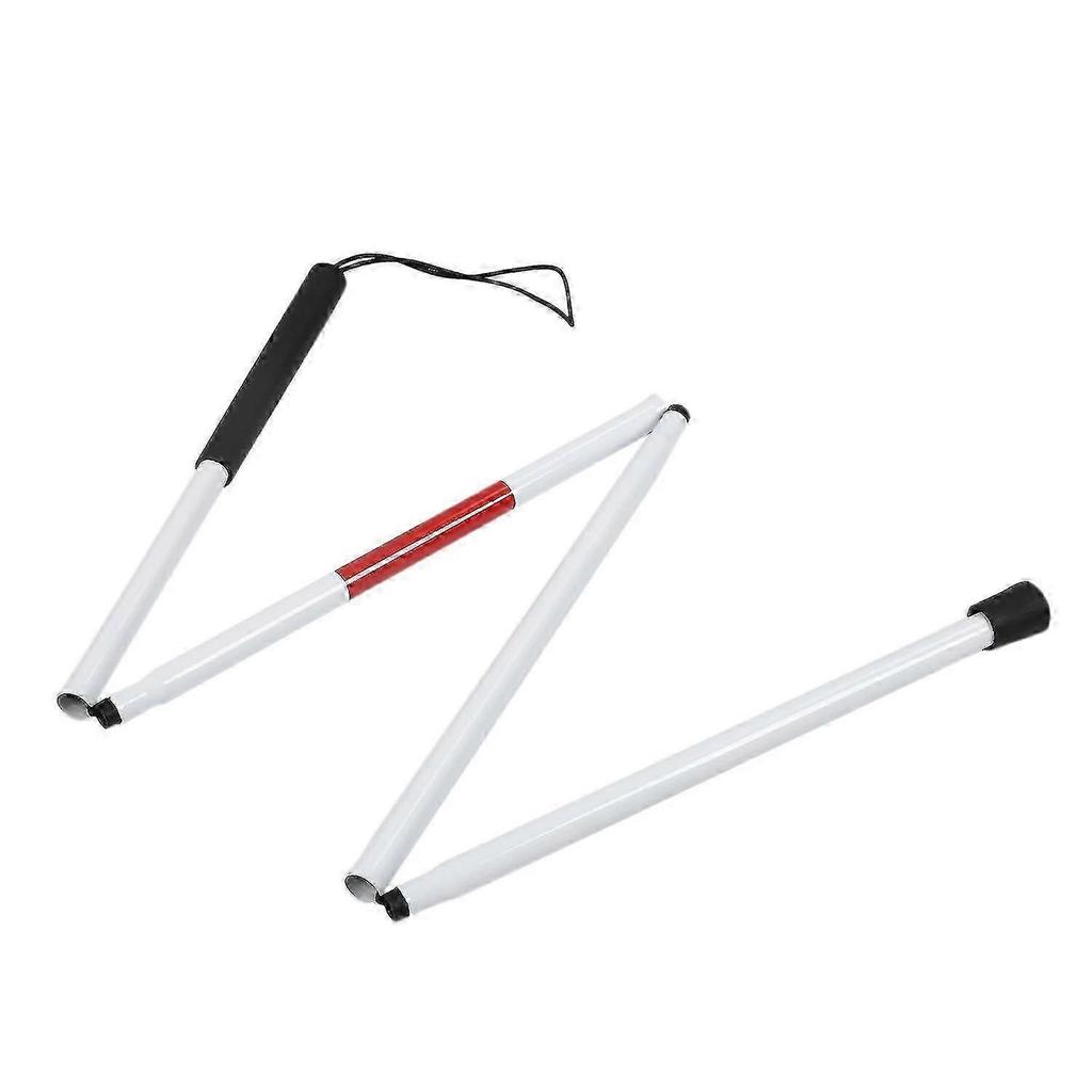 Lightweight Folding Aluminum Walking Cane for Visually Impaired - Easy To Use Blind Crutch Stick Walker with Non-Slip Grip