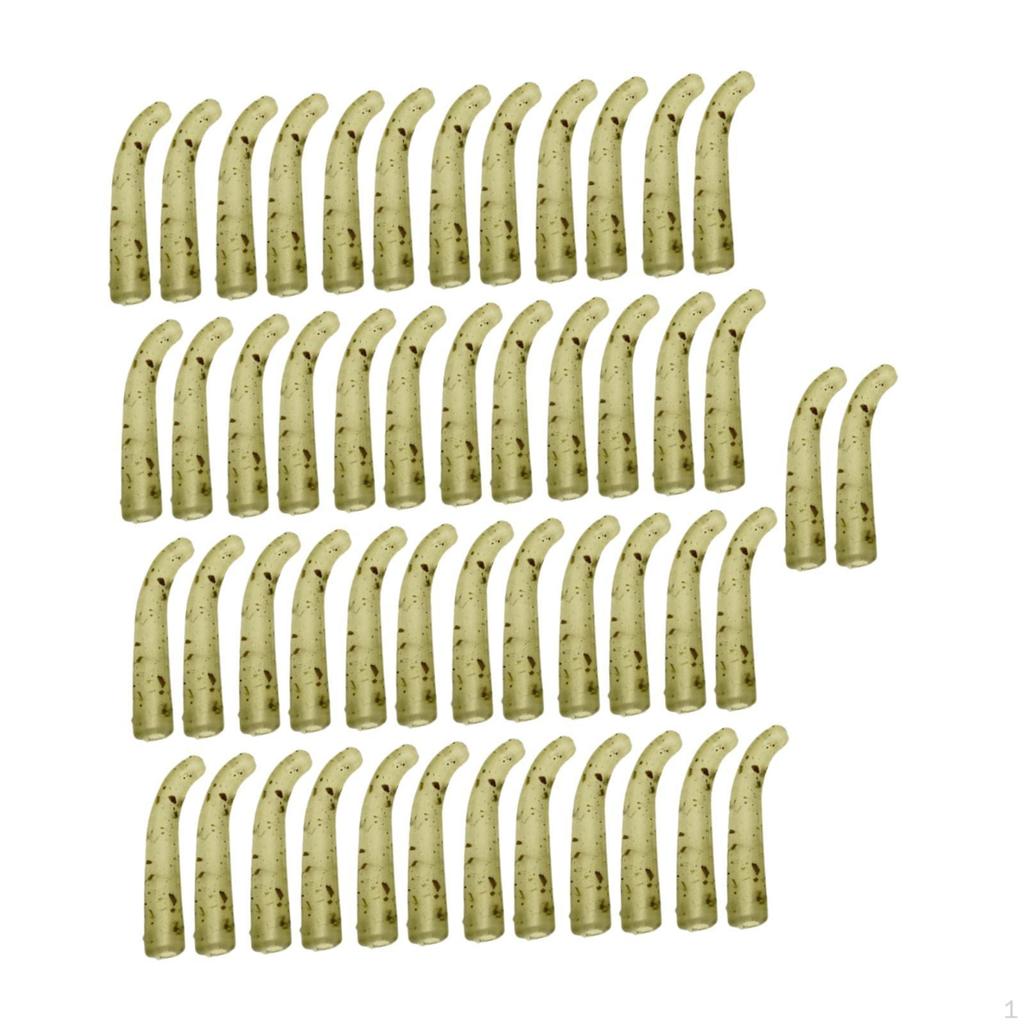 50 Pieces Fishing Rig Kicker Line Aligners Sleeves European Rigging Accessory Tubing Men