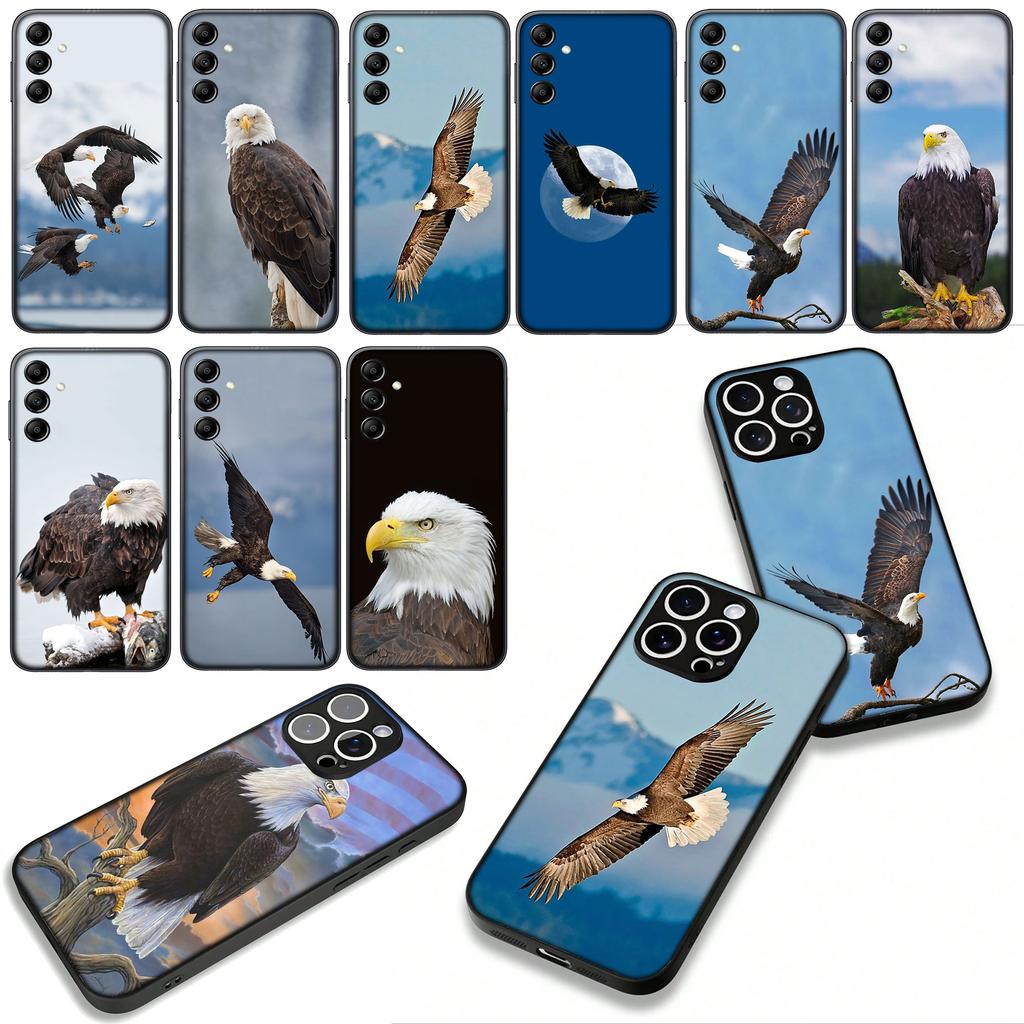 Bald Eagle Phone Cover for Apple iPhone 16 15 14 Plus 13 12 Mini 17 Pro Max + ProMax 16E Air Case