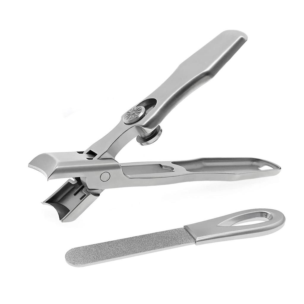 1/2pcs Durable Stainless Steel Nail Clippers Professional Heavy Duty Nail Clippers Set for Seniors Ultra Sharp German