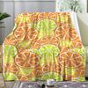Citrus Fruit Throw Soft Flannel AC Blanket Lightweight Summer Nap Throw Cozy  Blanket for Sofa Bed Travel Home