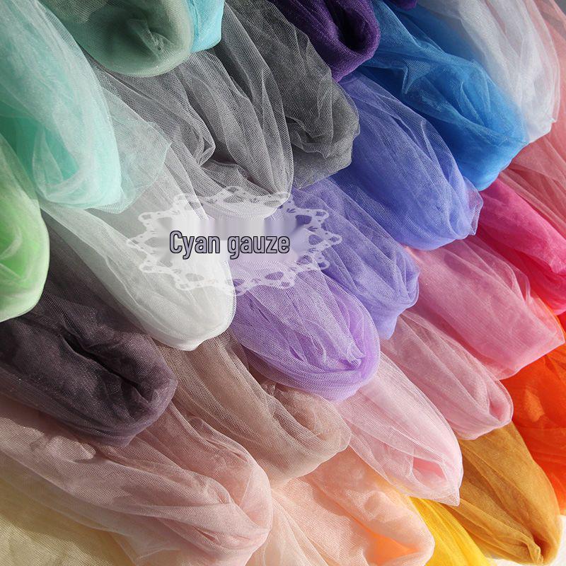 Green Tulle Lace Net Fabric for Kindergarten & Wedding - Transparent, Free Shipping