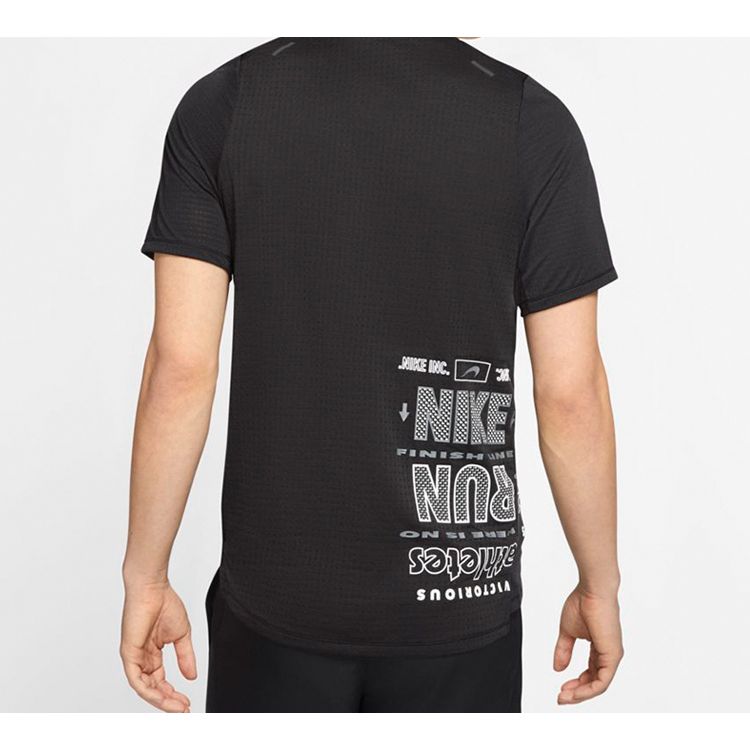 Nike Rise 365 Future Fast Running Short-Sleeve T-Shirt Men Tops Black CK0678-010