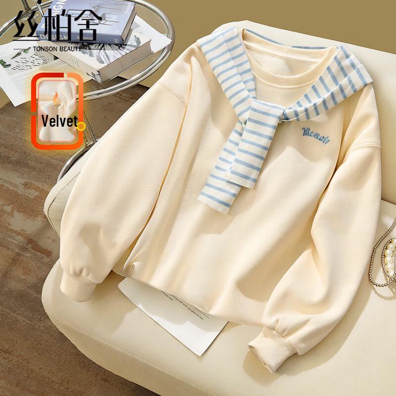 

Women s Round Neck Long Sleeve Casual Sweatshirt One Size