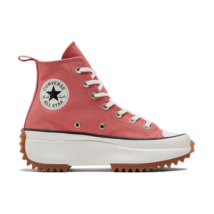 Converse Run Star Hike Høy Terrakotta Rosa Gum Unisex Sneakers Vintage-Hvit 171300C
