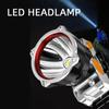 Powerful LED Headlamp USB Rechargeable Waterproof Head Flashlight 3 Modes Portable Outdoor Fishing Camping Light Torch