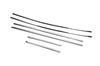 Glass Edging (6 Pcs, Stainless Steel) for Peugeot 2008 2019- Rr