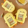 Cute Cartoon Little Yellow Chicken Photocard Holder Kawaii Plush Card Holder Bus Card Sleeve Id Bank Credit Card Protector Bag