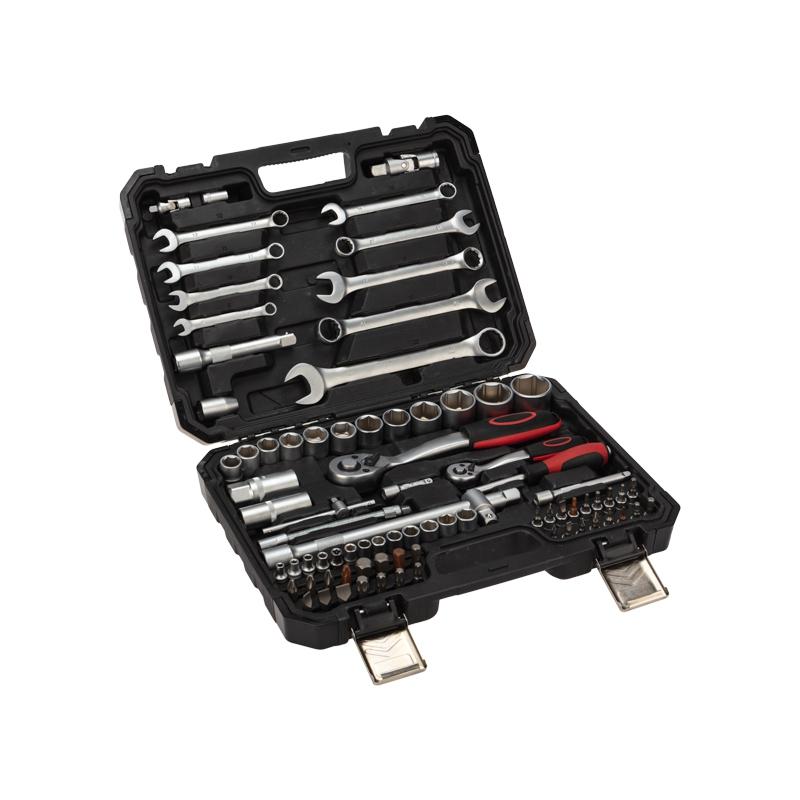 

Набор инструментов Kranz Kr-66-6682 1 2 1 4 Crv Пластиковый кейс 82 шт.