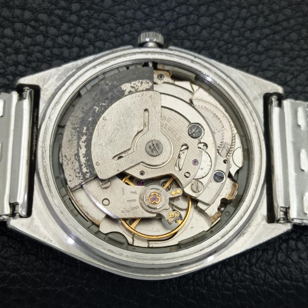 AUTOMATIC VINTAGE SEIKO 5 JAPAN 6309A MENS YELLOW COLOR DIAL WATCH A702725-1 R210-a702725