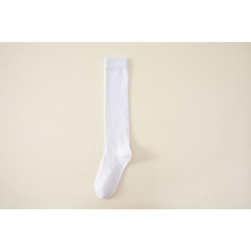 Einfarbige vielseitige Wadenstrümpfe, Frotteesocken, Lange Ankela-Rot-Trendsocken, Damen Herbst- und Winter-Langsocken