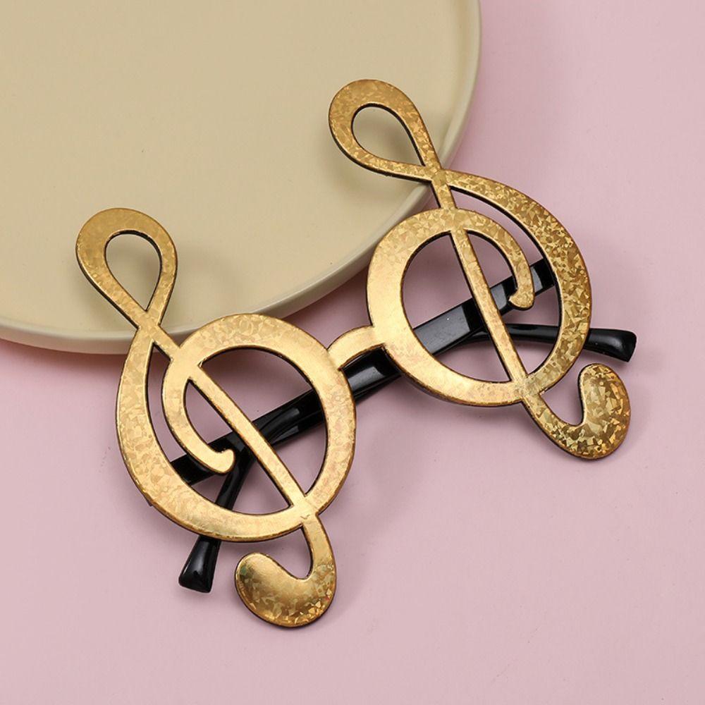 Plastic Musical Note Glasses Eyeglasses Frames Holiday Decorative Glasses Cosplay Glasses  Gifts