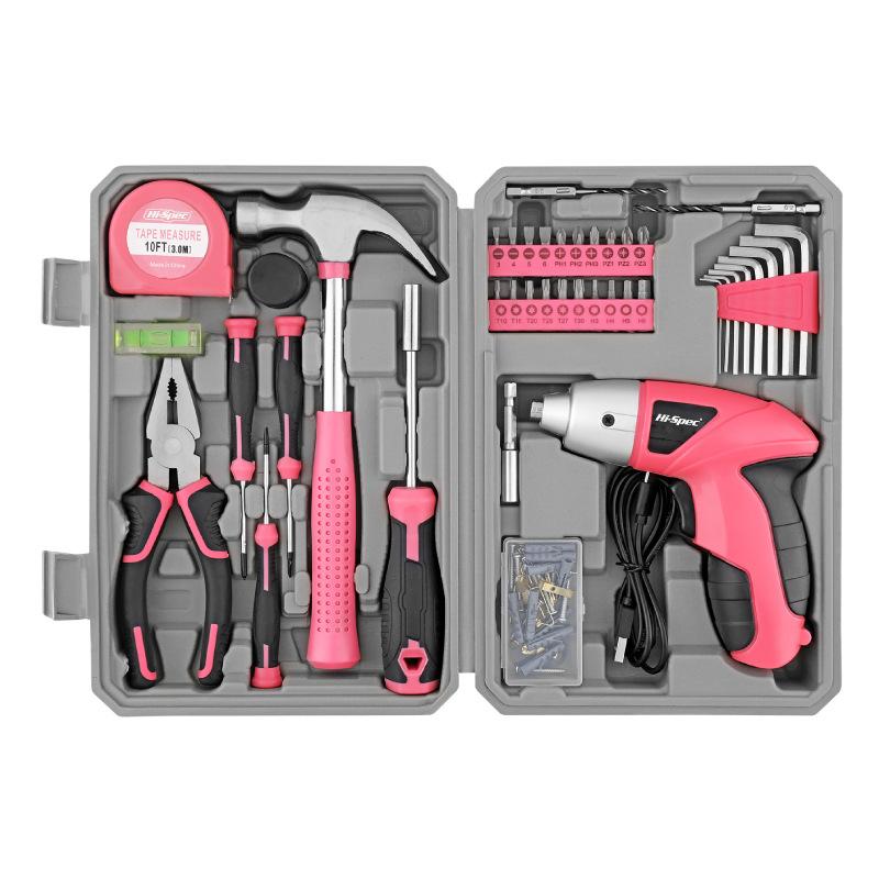 42Pcs Household Tool Set 3.6V Lithium Electric Screwdriver Pliers Multifunctional Tool Kit