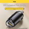 PISEN 30W Fast Car Charger for Apple & Android - One-to-Three USB Adapter